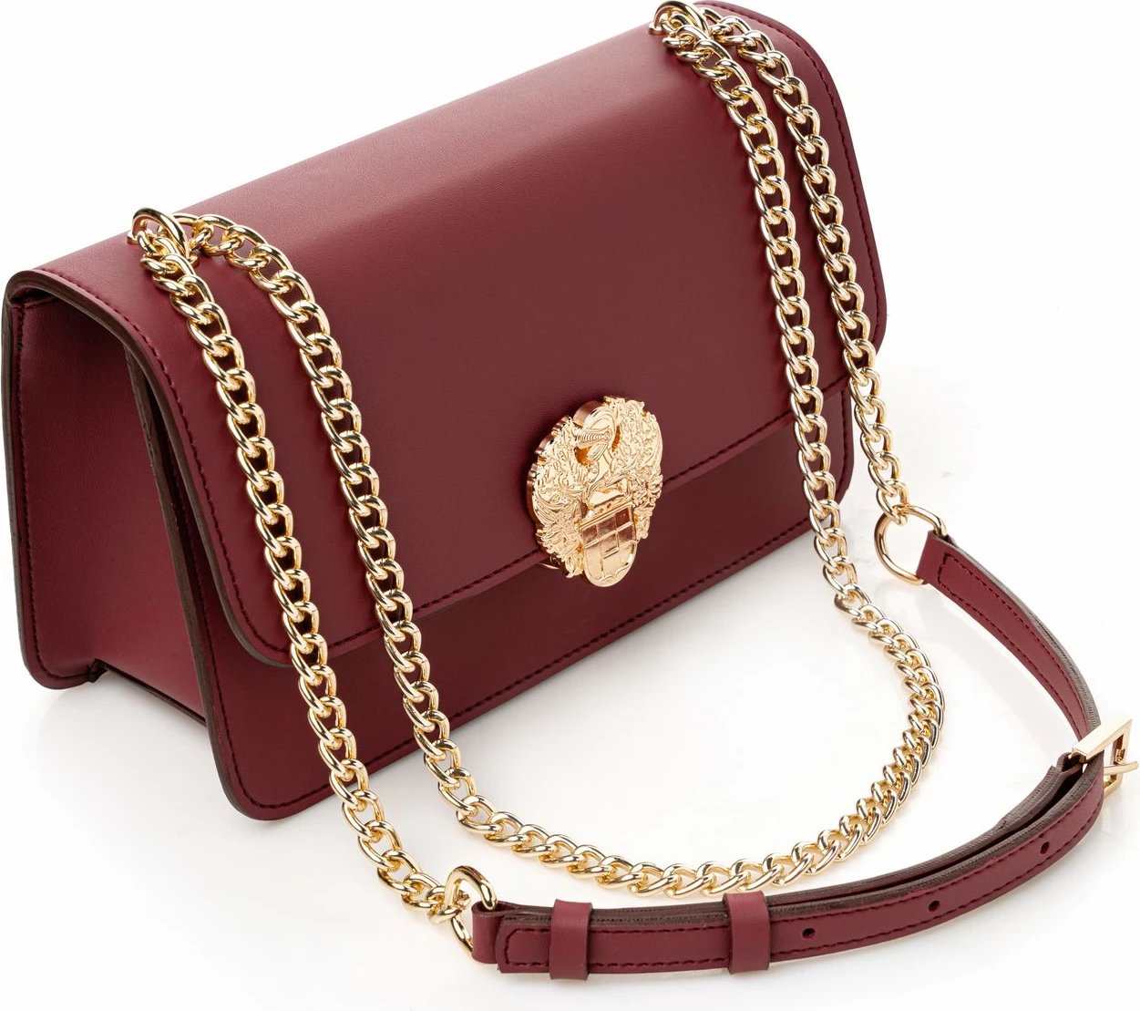 Çantë shpatulle, ngjyrë e kuqe Claret, Vince Camuto Amore