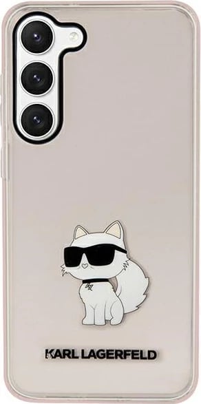 Mbështjellës Karl Lagerfeld Choupette për Samsung Galaxy S23, Rozë