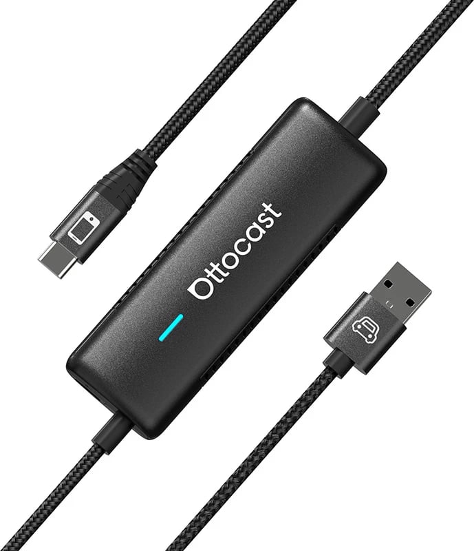 Adapter wireless për makinë Ottocast CA450 me MirrorCast, i zi