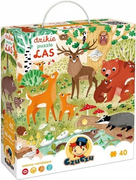 Puzzle pylli për fëmijë CzuCzu 2504, 40 pjesë, 68x48cm
