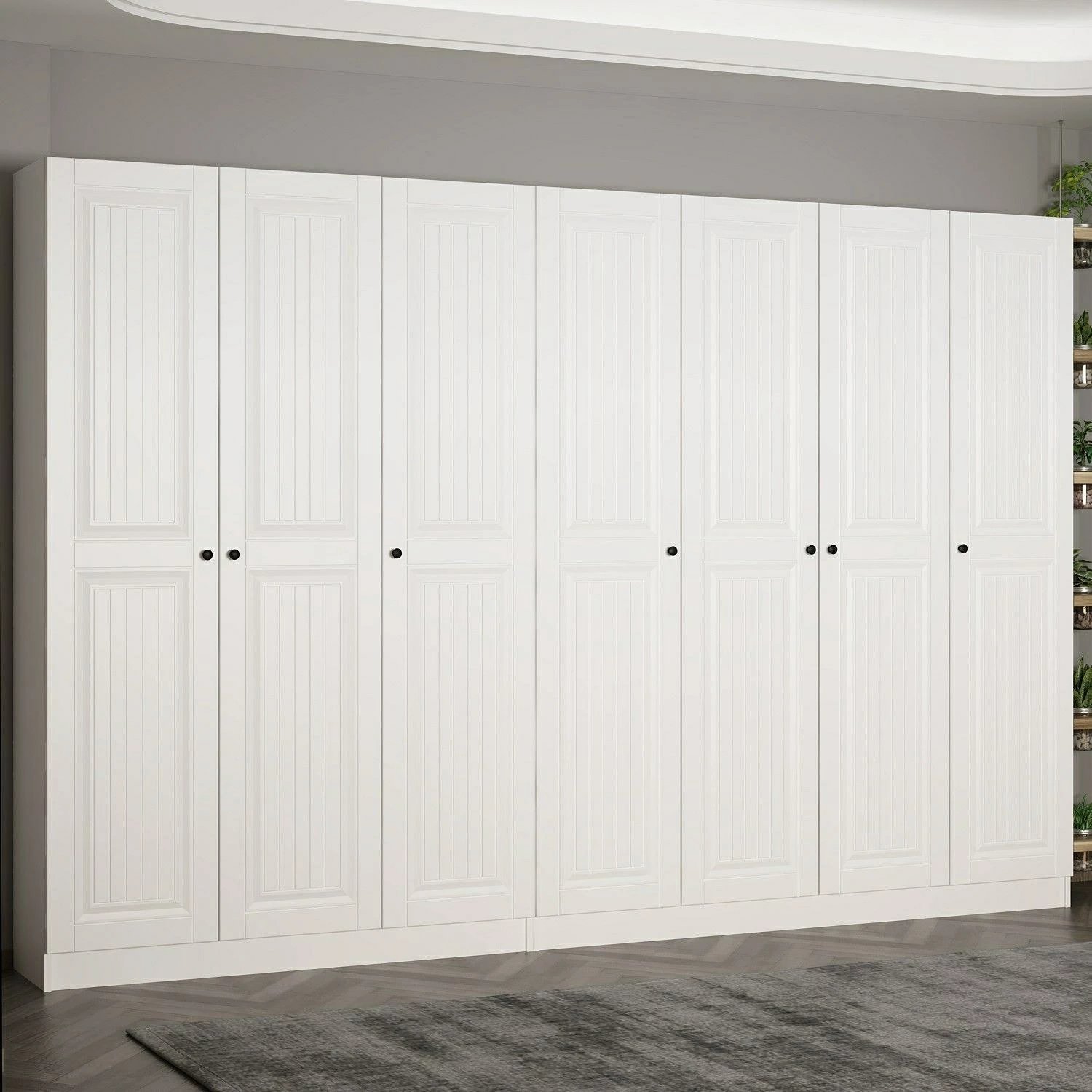 Stendë korridori Skye Decor, ngjyrë e bardhë, 315x210x35cm