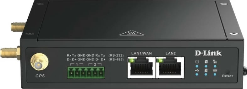 Gateway industrial D-Link DOM-530-TSO, 4G, 2x Gigabit Ethernet, 3 antena, i zi