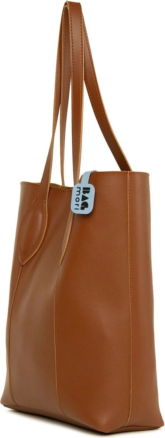 Çantë tote lëkurë artificiale, ngjyrë camel, Zoozie Bags, M000008169