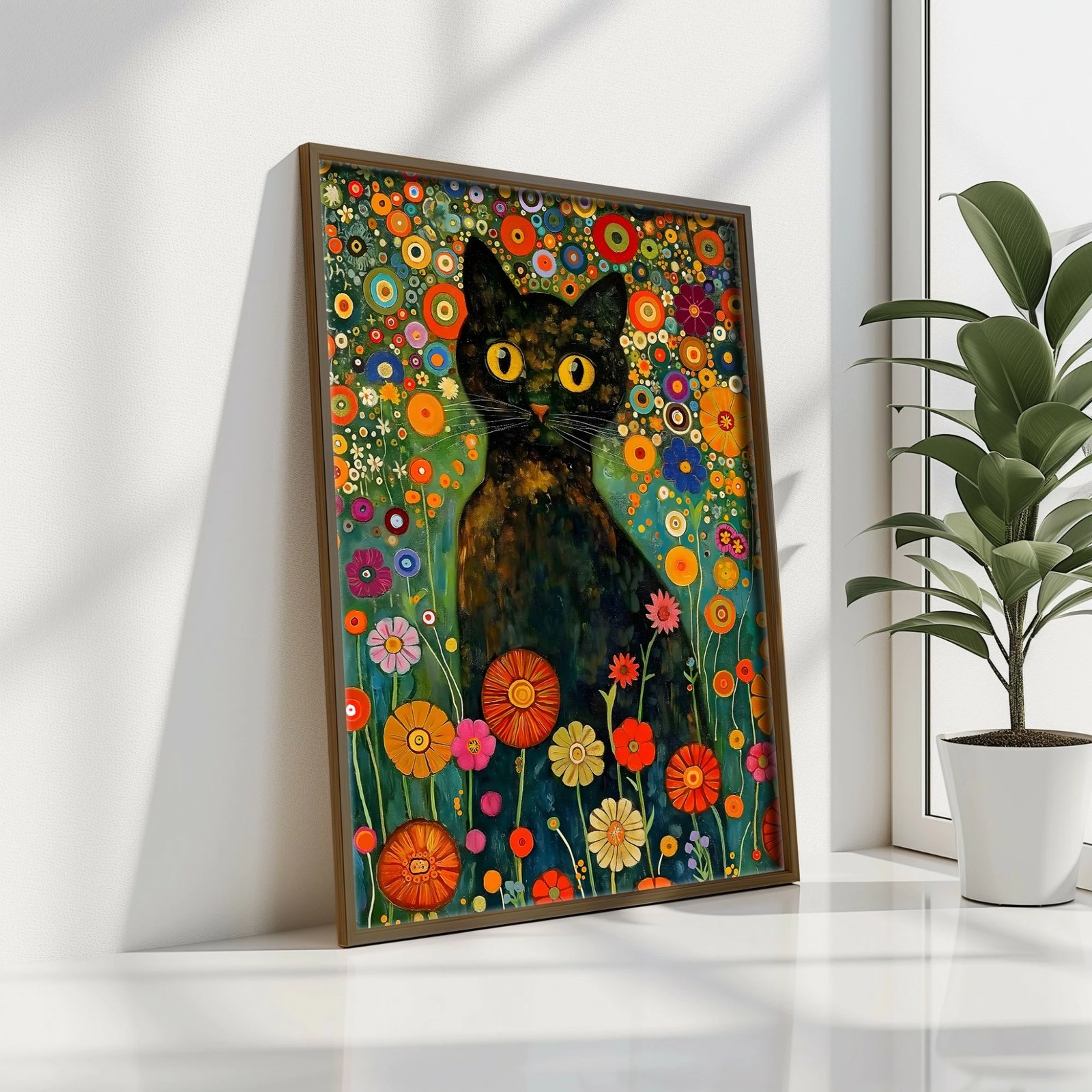 Pikturë dekorative me kornizë, MDF, shumëngjyrëshe, Wallity, GE214-L