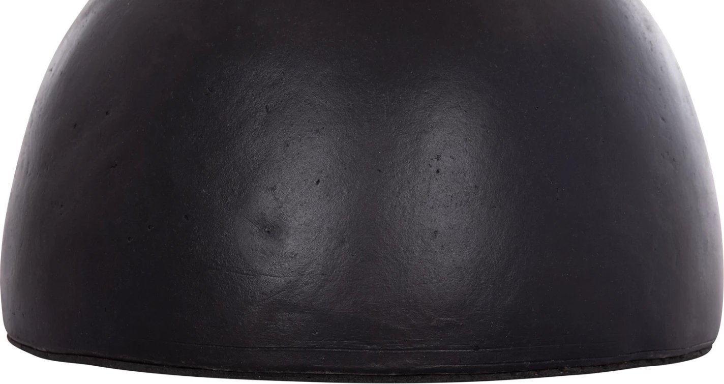 Vazo dekorative dyshemeje MAYNARD, fibër-cement, ngjyrë e zezë, ratan natyral, FH4672.01L, 32x62.5cm