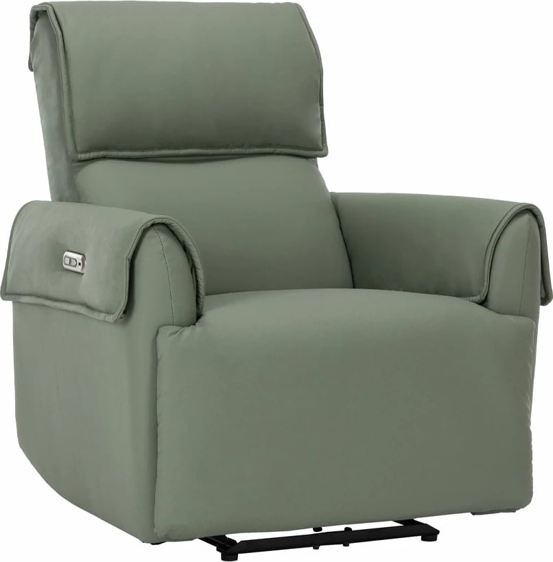 Fotelje relaksuese Daydreamer, me recliner elektrik, ngjyrë mente, 88x95x102 cm
