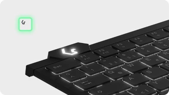 Tastierë KeySonic KSK-5210ELU, me kabllo, USB, QWERTZ, LED, e zezë