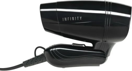 Hekur flokësh Melissa 16640143, 1200W, dorezë palosëse, e zezë