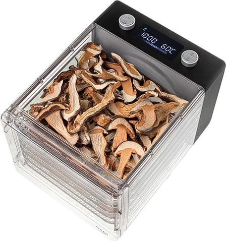 Tharëse ushqimi, Adler, AD 6660, 600W, 6 programe automatike, 30-75°C, 0.5-48 orë, 6 sita inoksi, palosshme