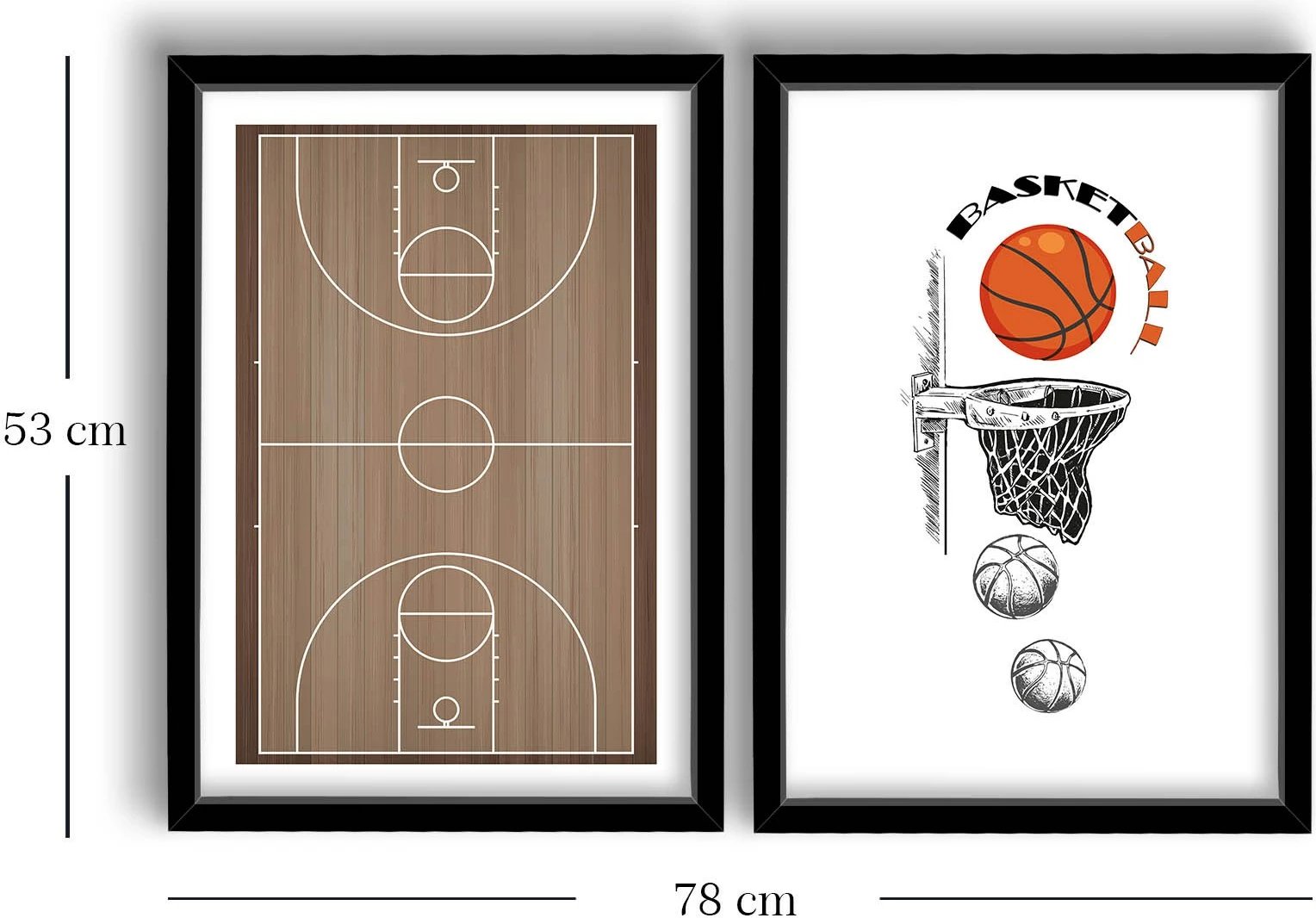 Pikturë dekorative me kornizë MDF (2 copë), Wallity, 2P3853SCT-008