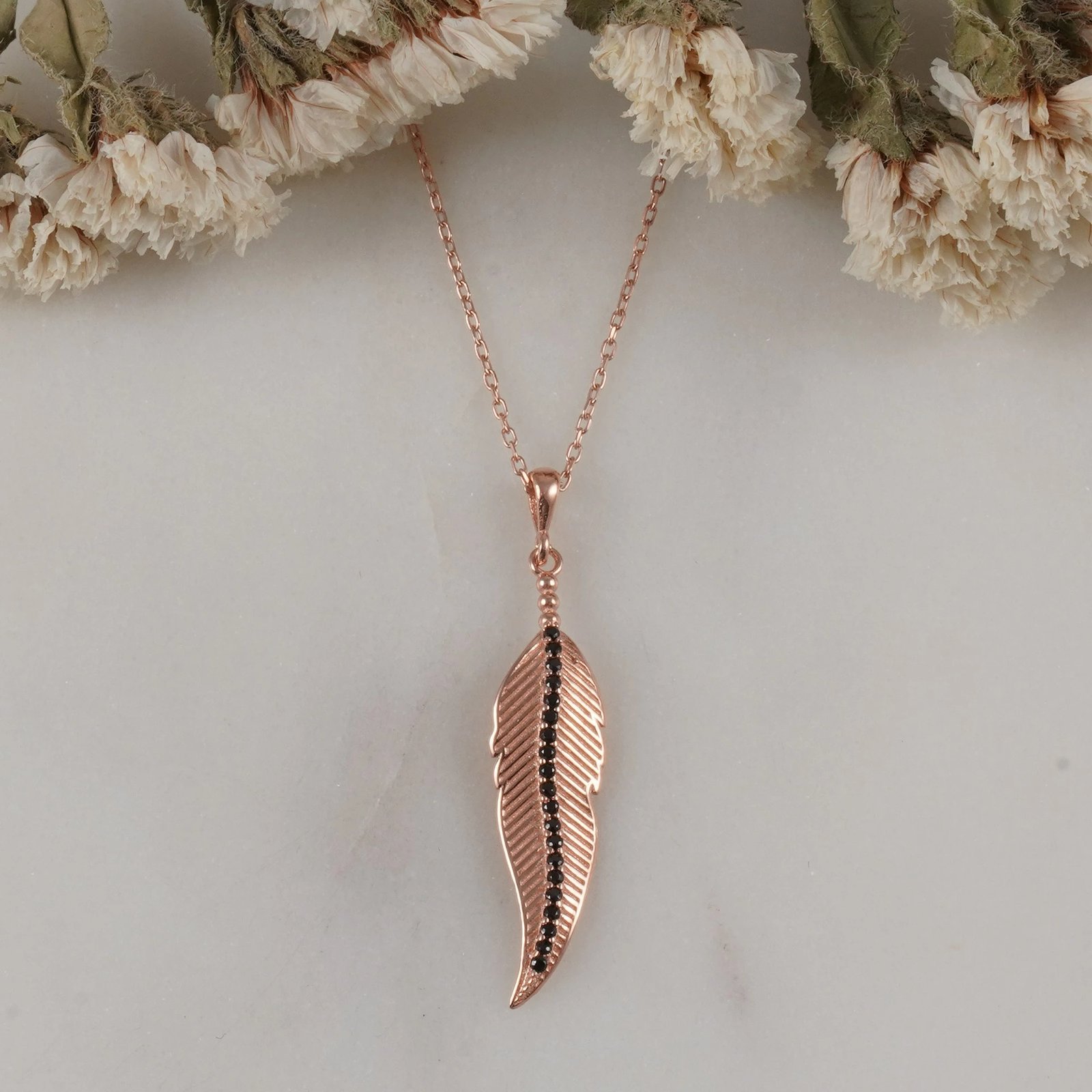 Varëse argjendi Jumeon, ngjyrë rozë ari dhe e zezë, 10899SYH