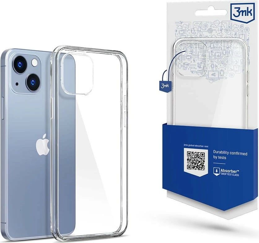 Mbështjellës 3MK Clear Case për iPhone 15 Plus / iPhone 14 Plus, Transparent