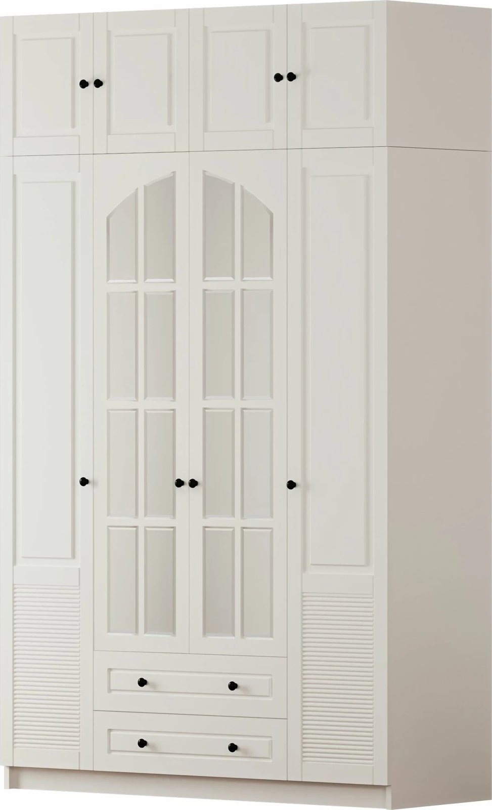 Dollap për rroba, ngjyrë e bardhë mat, Skye Decor, RB-185-18, 140x240x52cm