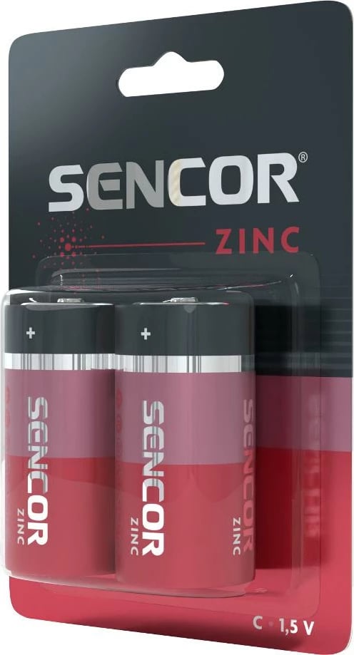 Bateri Sencor SBA R14 2BP C Zn, 2 copë