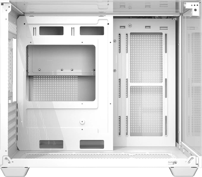 Kasë Darkflash TH285M, midi tower, për pllakë amë M-ATX/ITX, xham i temperuar, e bardhë