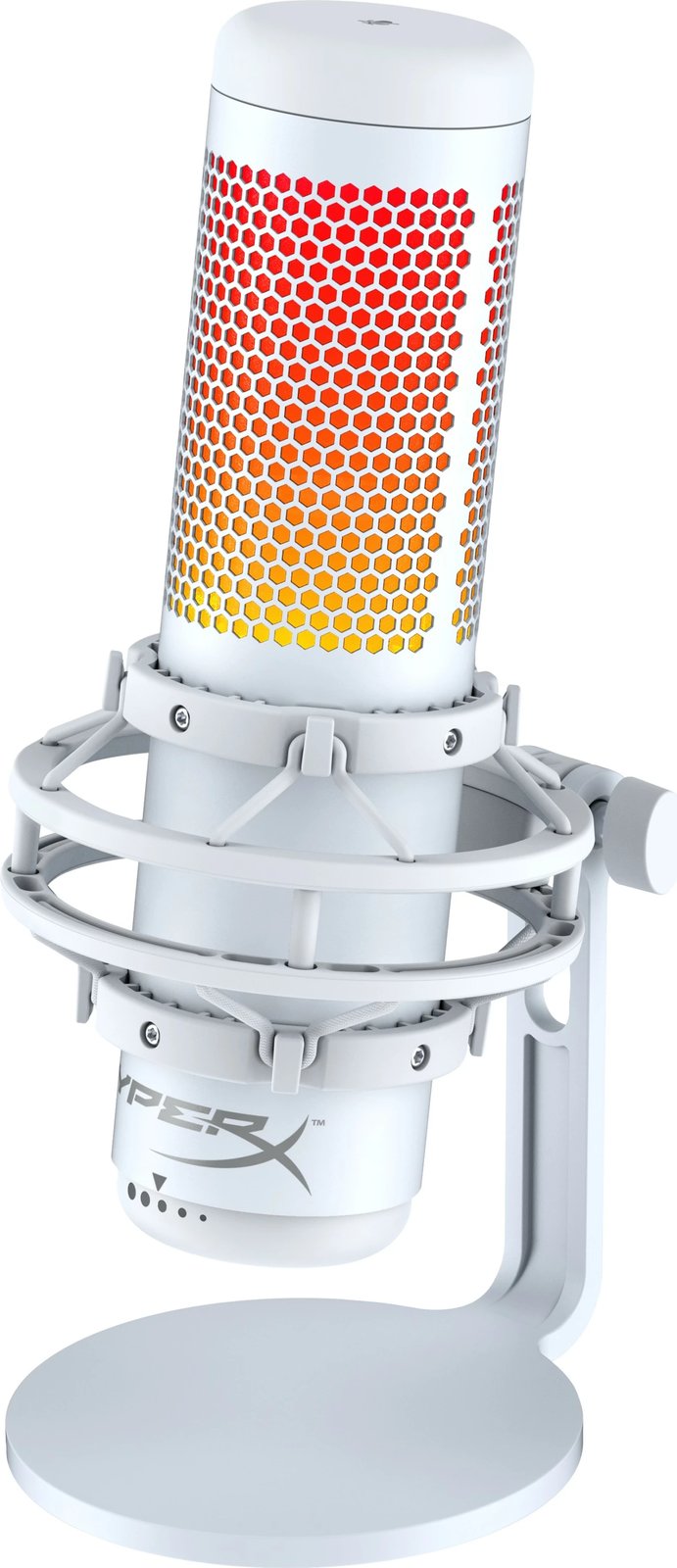 Mikrofon HyperX QuadCast S - USB, i bardhë