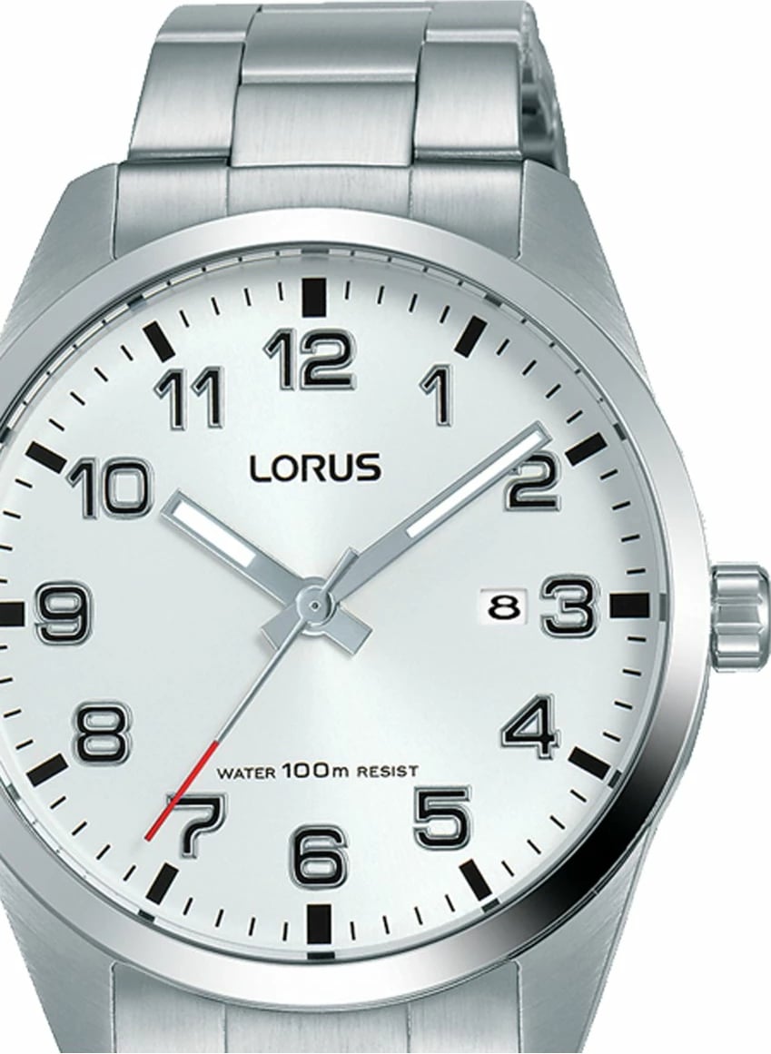 Orë dore LORUS RH977JX5 për meshkuj, argjendtë