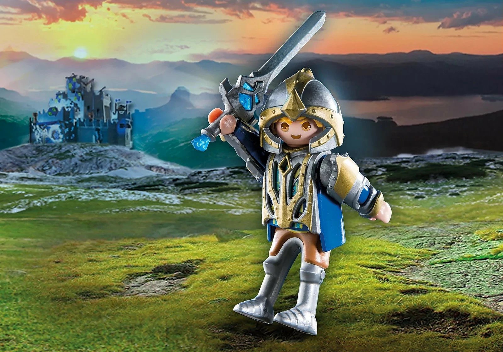 Figurinë aksioni Playmobil Novelmore 71301 Arwynn me armaturë Invincibus, 11 pjesë
