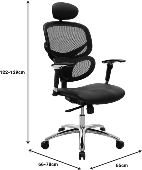 Karrige për zyre Freedom, e zezë