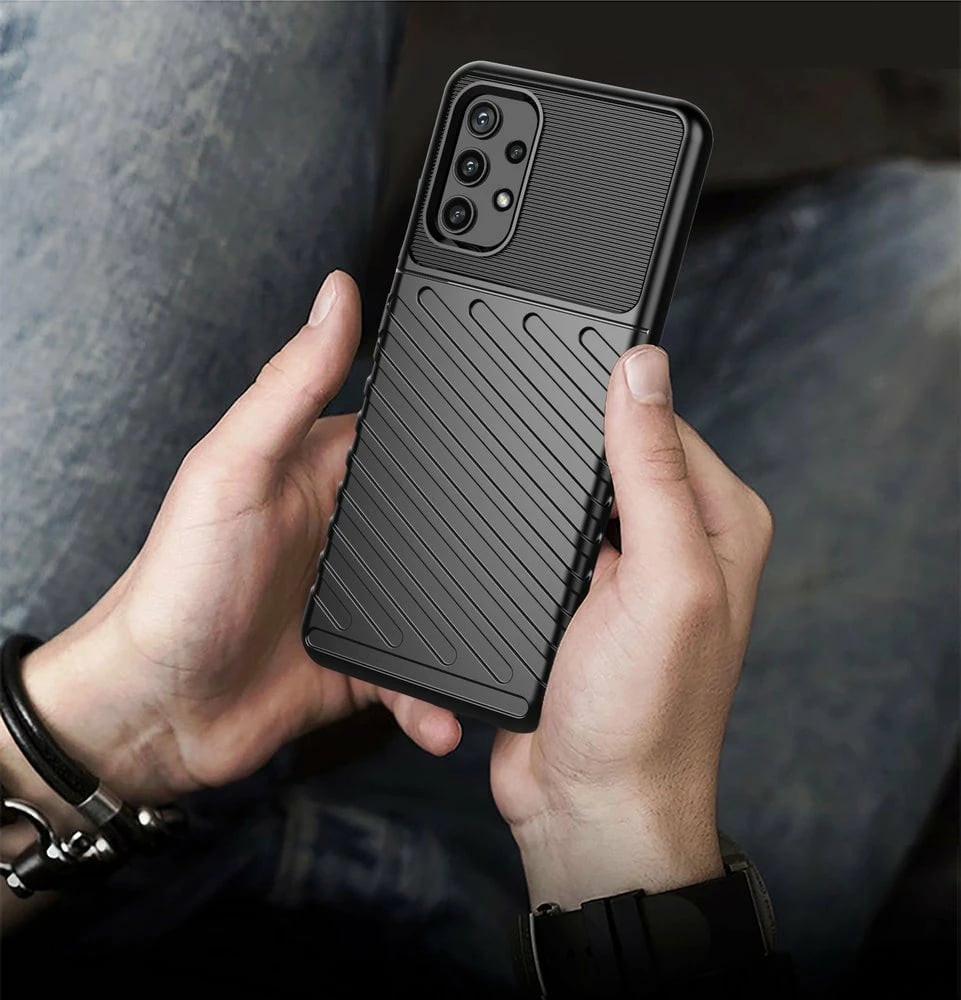 Mbështjellës Hurtel Thunder Case për Samsung Galaxy A72 4G, TPU, Blu