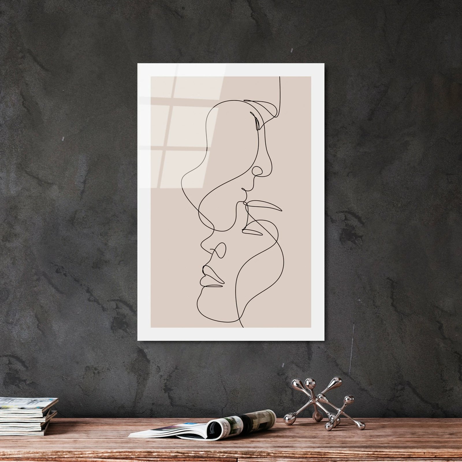 Pikturë dekorative prej xhami të temperuar, Wallity UV-1038, 30x45cm