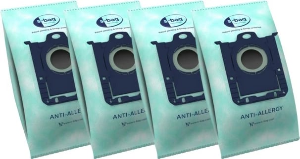 Qese pluhuri AEG GR 206S, Anti-Allergy, 4 copë, blu