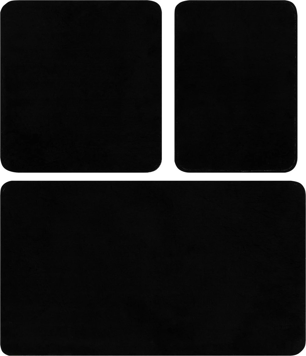 Set tapetesh për banjo akrilik (3 copë), Mijölnir, Havai, e zezë Set tapetesh për banjo akrilik (3 copë), Mijölnir, Havai, e zezë
