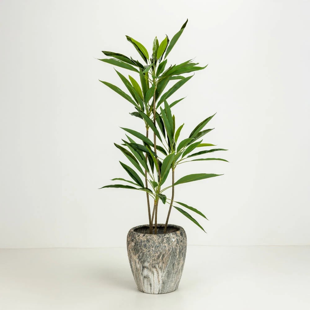 Set vazo GASHER 3 copë, qeramikë, antracit-bezhë, 42x42x35