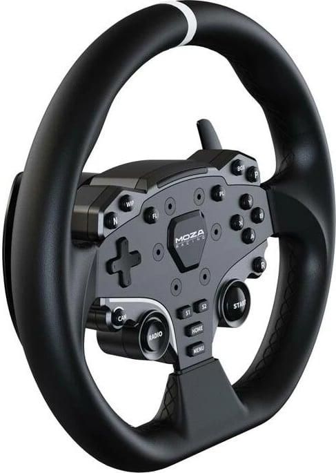 Set gaming Moza Racing R5 RS20 me bazë direct drive, timon ES, pedale SRP-Lite, për PC, zi