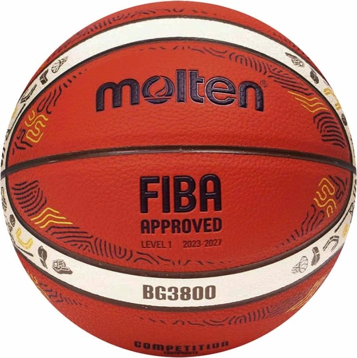 Top basketbolli Molten, portokalli