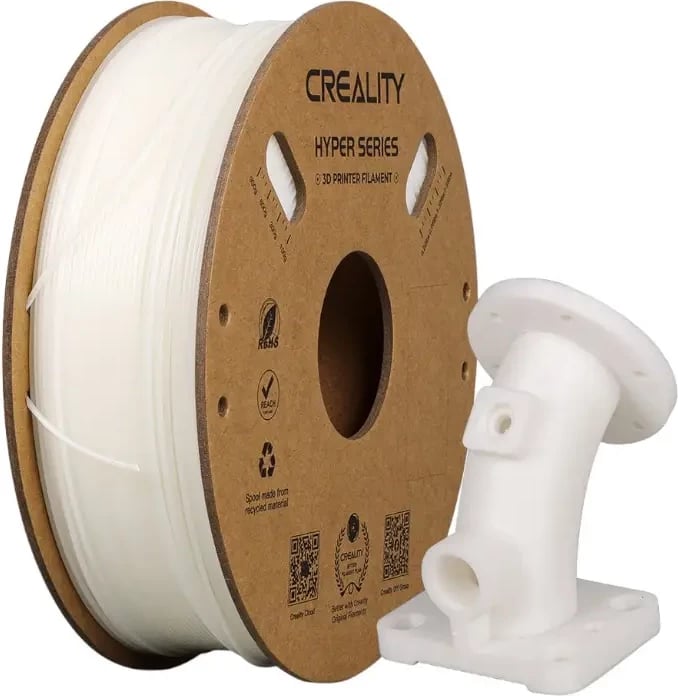 Filament ABS Creality Hyper, 1.75 mm, 1 kg, Bardhë
