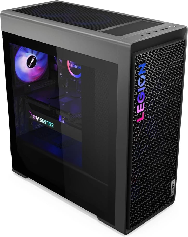 Kasë Lenovo Legion T7 34IAS10, Intel Core Ultra 9 285K, 64 GB RAM DDR5, 2 TB SSD, NVIDIA RTX 5070 Ti, Gri