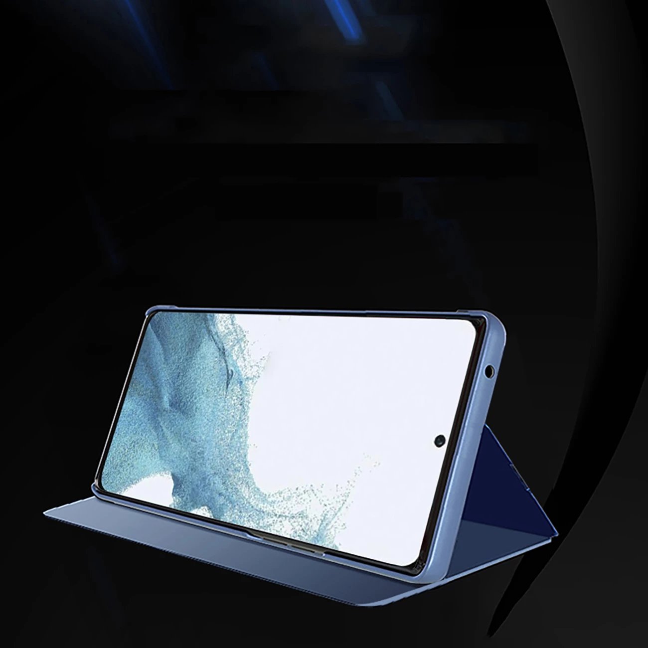 Mbështjellës Hurtel Clear View Case për Samsung Galaxy A36, Blu