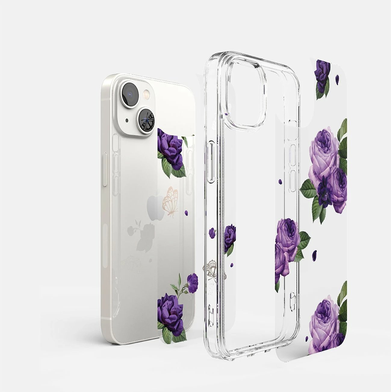 Mbështjellës Ringke Fusion Design për iPhone 14 Plus, FD637E29, transparent, vjollcë