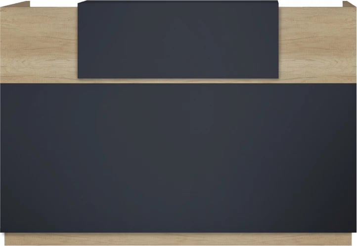 Banak recepsioni Lotus, ngjyrë lis dhe antracit, 200x70x110cm