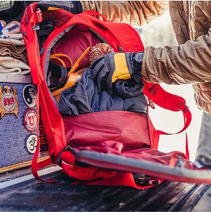 Çantë shpine Gregory Targhee 26 për skydiving, Lava Red