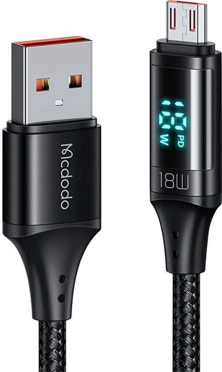 Kabllo Mcdodo CA-1070 USB në Micro USB, 1.2m, e zezë