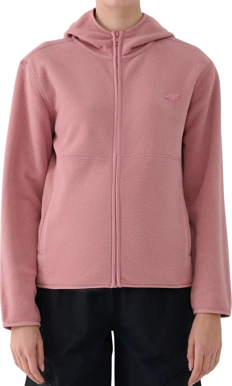 Duks fleece për femra 4F, rozë