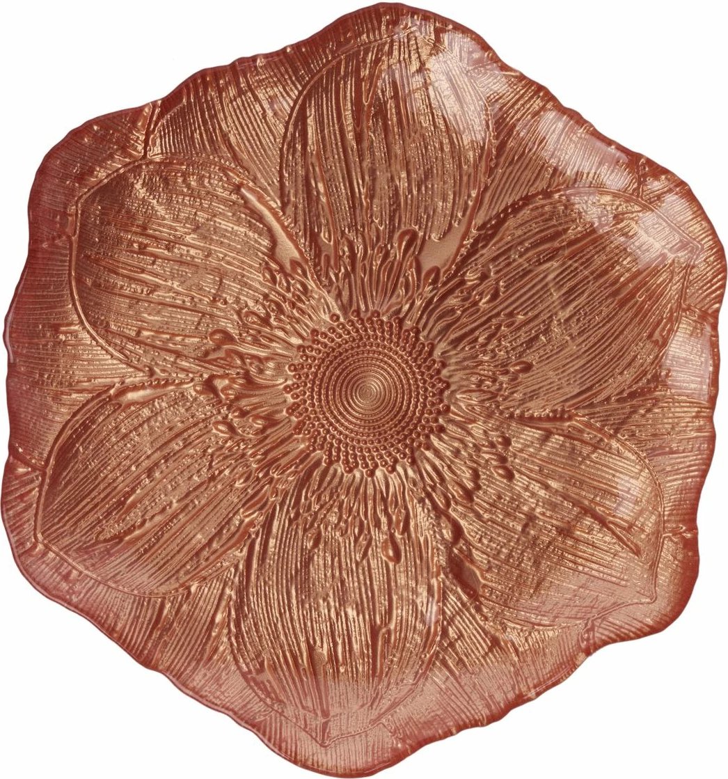 Set pjatash ëmbëlsirash (6 copë), Hermia, Elroy6p, portokalli, 22x22cm