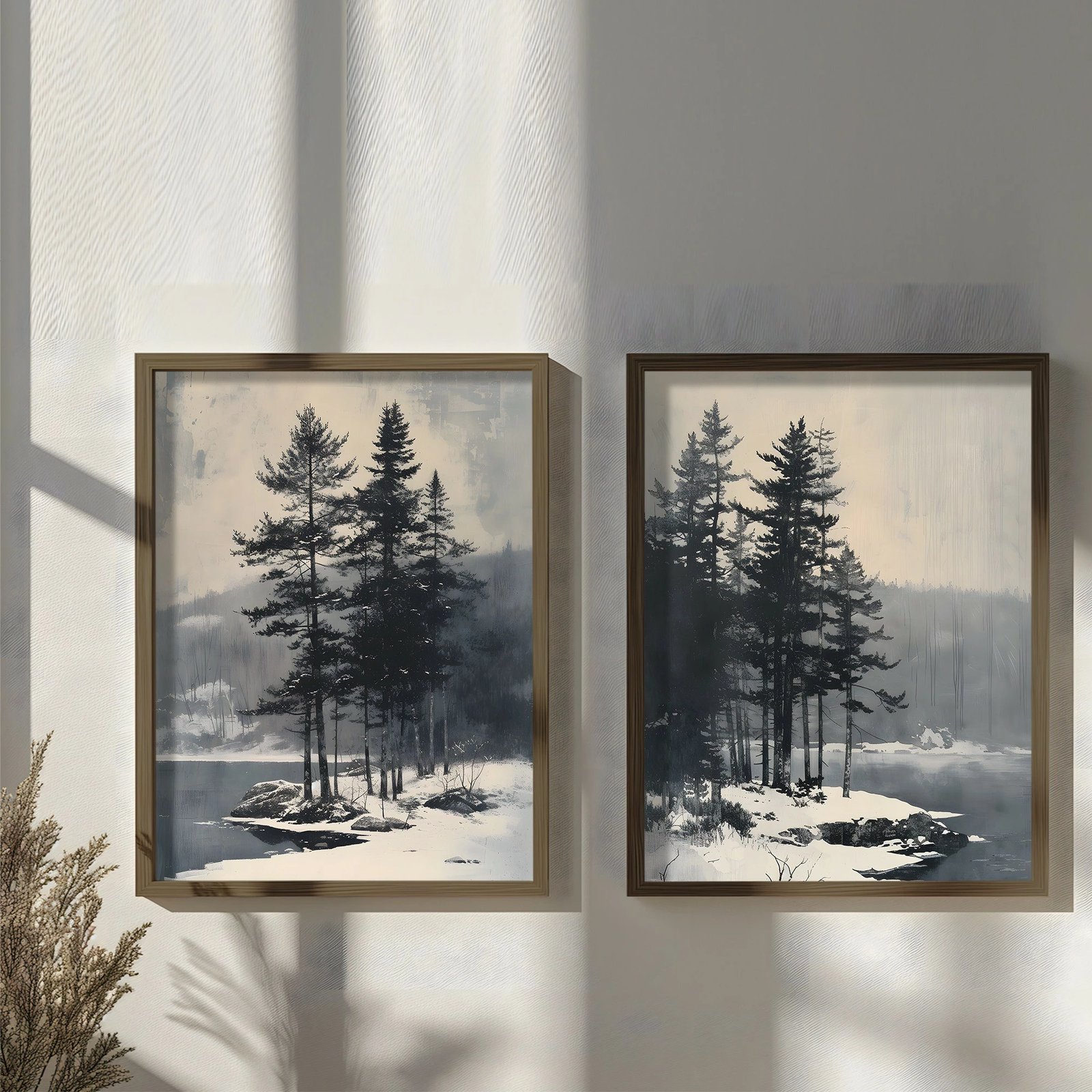 Pikturë dekorative me kornizë MDF (2 copë), Wallity, AI198