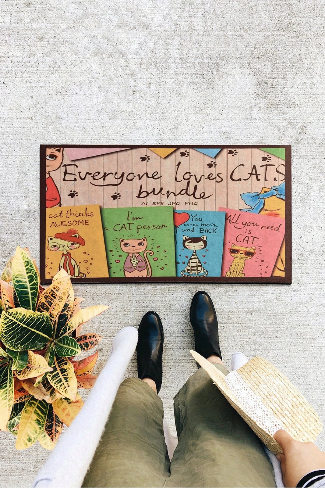 Shilte hyrëse PVC, shumëngjyrëshe, bundle, Conceptum Hypnose, 40x60cm