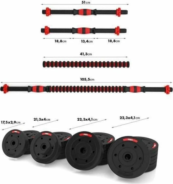 Shufër trajnimi HMS, e kuqe/zezë