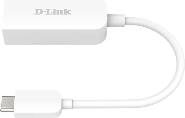 Adaptues USB-C në Ethernet 2.5Gb, D-Link DUB-E250, Plug & Play, i bardhë