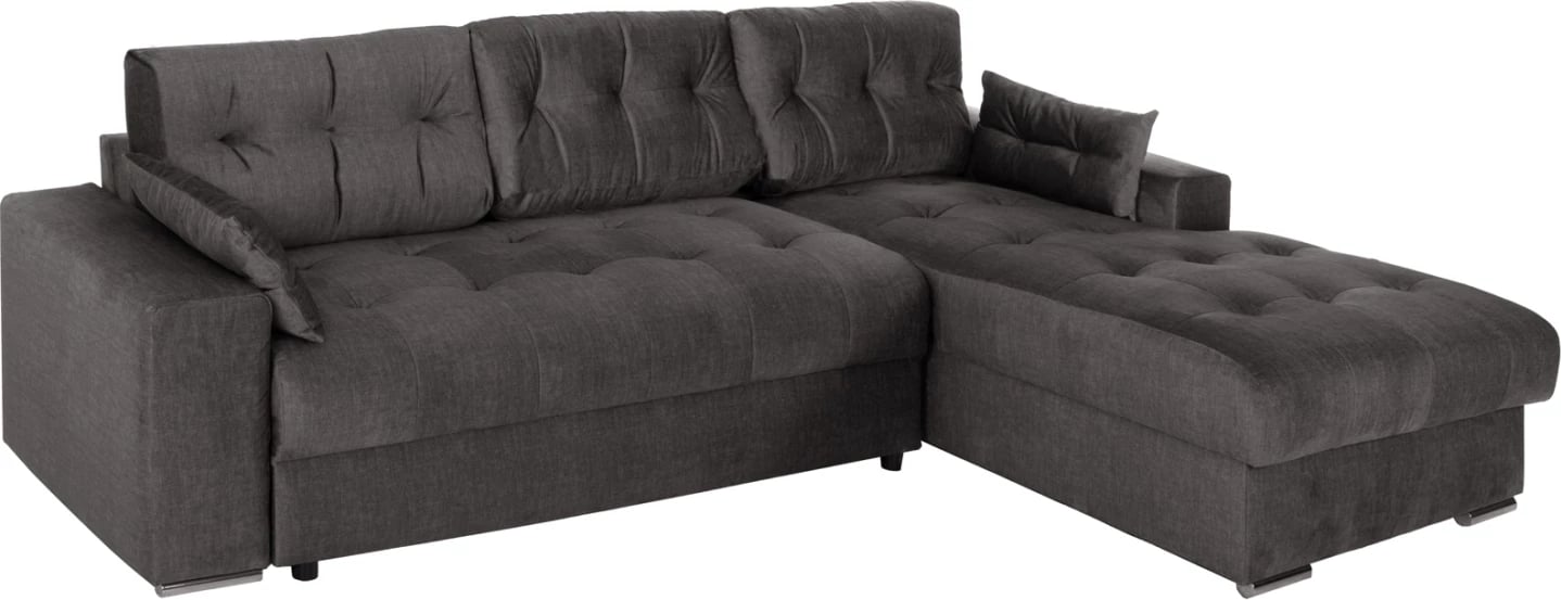 Divan këndor (djathtas) me hapësirë magazinimi CLANCY FH3281.02R pëlhurë antracit 308x181x92H cm