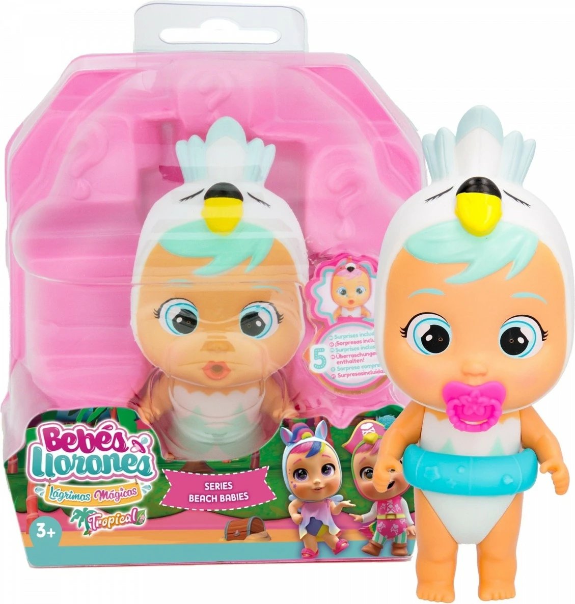 Kukull Cry Babies Magic Tears Beach Babies Sydney, Tm Toys, IMC910379, plastikë