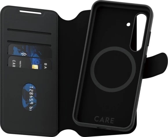 Mbështjellës PanzerGlass CARE Tango 2in1 për Samsung Galaxy S24, i zi
