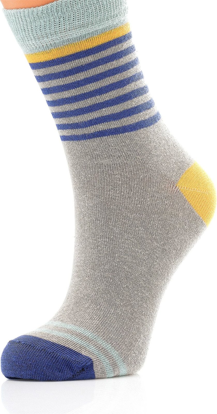 Çorape set prej 3 copë, shumëngjyrëshe, Jumeon, 001-000270