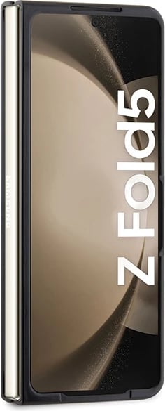 Mbështjellës BMW Leather Carbon për Samsung Galaxy Z Fold 5, i zi