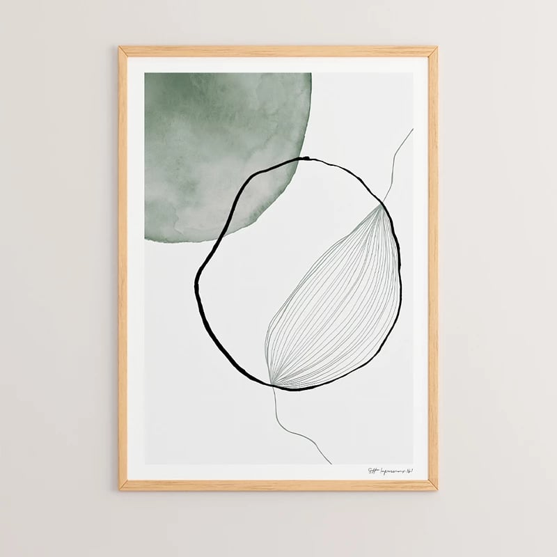 Pikturë muri në kornizë Bereto, print digjital, shumëngjyrëshe, 33x1.5x48cm