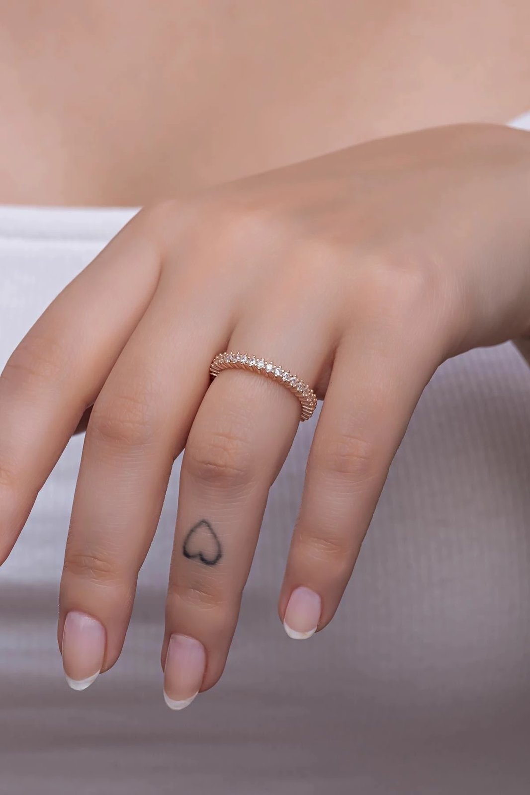 Unazë argjendi, ngjyrë rozë e artë, Jumeon, NRZ999172-22